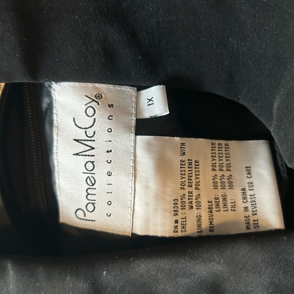 Pamela McCoy Collection Women’s Black Coat Size 1X - Picture 5 of 5